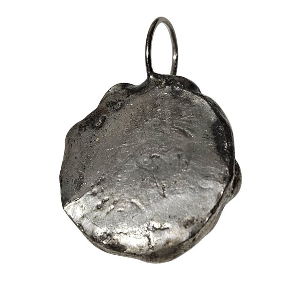 Handcrafted Pewter Bee Pendant Joyful Text Clear Resin Dome DIY Jewelry Women - Picture 3 of 4